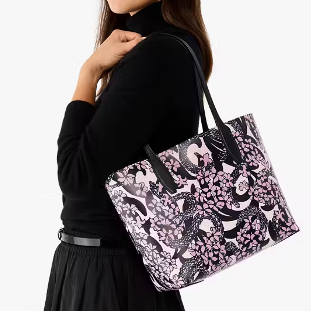 KATE SPADE Snake Garden Printed Reversible Tote NWT